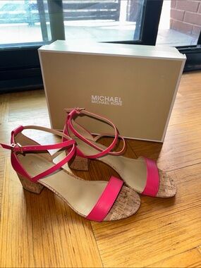 💜OFFERS💜 - Michael Kors Serena Flex Leather Heel Sandals